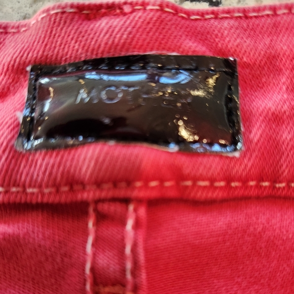 Mother Red Skinny Jeans